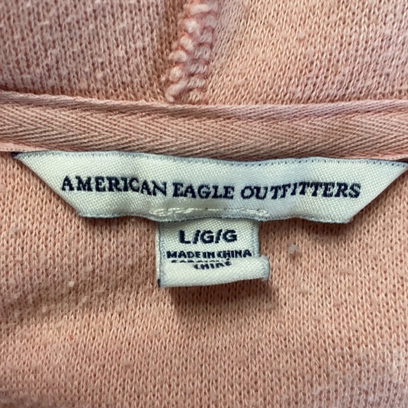 AE Pink Fleece Pullover Hoodie - Picture 6 of 7